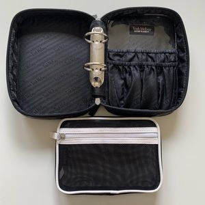 Trish McEvoy Black Quilted Planner Cosmetic Case